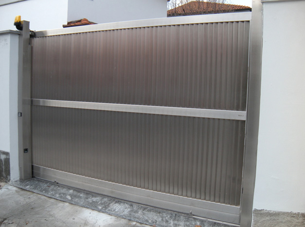 CỔNG LÙA 1 CÁNH INOX - LÁ XẾP 001 | Inox Việt